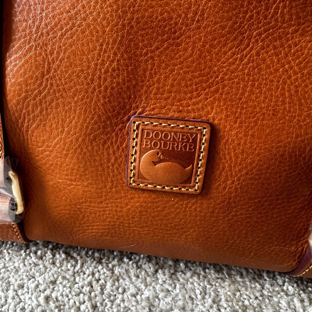 Dooney & Bourke - Large Leather Satchel - Natural - Picture 3 of 6